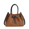 Bolso tipo cubo retro popular de este año para mujer, nueva llegada Otoño 2026, bloques de color, simple, bolso de un hombro, para ir al trabajo, bolso cruzado