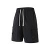 2025 Nuevos Pantalones Quinto de Seda de Hielo Talla Grande Flor de Letra Cremallera Pantalones Cortos de Seda de Hielo para Hombre Sueltos Baloncesto Pantalones de Seda de Hielo Running
