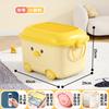 Caja de Almacenamiento para Juguetes de Niños de Gran Capacidad Caja de Almacenamiento Ropa de Bebé Snack Caja de Almacenamiento de Juguetes Cesta de Almacenamiento con Ruedas