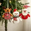 Decoraciones Navideñas Tela Tejida Muñeco Viejo Muñeco de Nieve Colgante Muñeca Colgante de Regalo Accesorios para Árbol de Navidad Venta al por Mayor