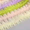 En stock 2.5cm color encaje plisado forma de I hilo de nieve cinturón DIY accesorios decorativos hechos a mano para ropa al por mayor