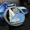 Medalla de maratón de metal internacional de aleación de zinc personalizada, medalla hueca personalizada, recuerdo de evento, logotipo personalizado