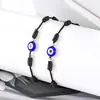 Pulsera Tejida Roja Ojo Turco Transfronterizo Estilo Europeo y Americano Pulsera Roja de la Suerte para Parejas Tejido a Mano