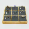 Soporte de Anillos de Bambú y Madera, Bandeja para Joyería, Exhibidor para Tienda de Joyería, Caja para Anillos, Almacenamiento de Pulseras, Pendientes, Adorno, Soporte para Pendientes de Botón