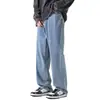 Jeans Vintage Masculino Verão Fino 2025 Nova Marca de Moda Solto Reto Workwear Masculino Perna Larga Calças Casuais
