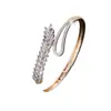 Pulsera de Mujer de Moda Coreana Exquisita con Incrustaciones de Zirconia, Pulsera de Hoja de Lujo Ligero Simple, Venta al por Mayor