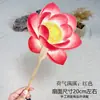 Leque Chinês com Tema de Lótus, Leque Cultural e Criativo com Caligrafia Chinesa, Leque Redondo em Estilo Antigo em Branco, Leque Redondo Espesso de Lótus, Leque Criativo com Pintura Chinesa Tradicional