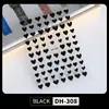 Pegatinas para Uñas de Corazón Personalizables, Lote Mixto de Varios Estilos, Corazón de Color Sólido Simple Versátil Plano, Pegatinas para Uñas DIY Estilo Dh