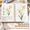 Novo produto mais vendido transfronteiriço: Livro de colorir aquarela para iniciantes, livro de prática de pintura com tintas aquarela sólidas