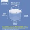 Cubo Cuadrado de Plástico Blanco Transparente Agrícola de 13L16 Litros para Arena para Gatos, Comida para Perros, Polvo, Ferretería y Empaque de Alimentos