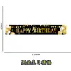 Amazon Cumpleaños Fondo Negro Dorado Tela Temporada de Graduación Tela de Fondo Accesorios para Fotos Pared de Fondo Decorativa Tela de Decoración de Cumpleaños