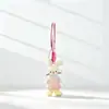 Chaveiro de boneca leão urso fofo com enchimento de tecido Pingente de mochila Estojo escolar de estudante Chaveiro de coelho pequeno Feminino