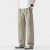 Roupas Masculinas / Calças Casuais Masculinas Leves de Lyocell Tencel Linho, Calças Masculinas Versáteis de Corte Solto, Calças de Trabalho Masculinas