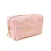 Bolsa de Lavar Plegable con Bordado de Arcoíris 3D para Mujer, Bolsa Pequeña de Almacenamiento Portátil para Viaje, Bolsa Impermeable para Guardar Cosméticos
