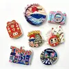 Ímãs de Geladeira de Resina Embossada Recém-Atualizados, Adesivos Magnéticos Personalizados de Atrações Turísticas, Lembranças de Viagem Japonesas Culturais e Criativas