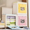 Caixa Organizadora de Brinquedos 48cm de Largura, Cesto de Roupa Suja Doméstico, Cesto de Armazenamento de Roupas Dobrável de Grande Capacidade, Essencial para Organização Infantil