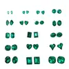 Ponta Esmeralda Base Pontiaguda Diamante de Formato Especial Joia para Nail Art Pedra de Vidro Açúcar Cristal Coração de Pêssego Verde Pavão Decoração de Unhas de Natal Atacado