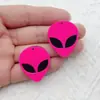Nuevos Pendientes de Alienígena Fluorescentes para Llavero de Bricolaje Europeos y Americanos Elegantes Acrílicos Exagerados Joyería de Moda Accesorios