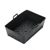Fabricante de Bandeja de Silicone para Air Fryer Atacado Venda Quente Transfronteiriça Bandeja de Silicone para Air Fryer Cesta de Fritura de Silicone com Drenagem de Óleo