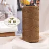 Hilo de algodón hueco redondo de 2 mm para tejer a mano DIY, bolsas de ganchillo, sombreros, cojines, pantuflas kit de materiales