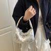 Llegada Nueva Primavera 2025 Moda Mariposa Fresca Casual Elegante Color Sólido Con Texto Bolsa para Viajar Portátil Pequeña Cuadrada