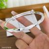 Pulsera de Plata Esterlina 9999 para Mujer Pulsera Sólida Push-Pull Möbius Pulsera Sencilla con Personalidad que Combina con Todo Regalo para Novia