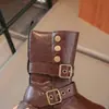 Botas de cuero para niñas 2026 nuevo estilo Botas Martin para niños para niñas mayores Botas de princesa Botas de media caña otoño e invierno para niñas