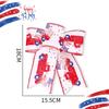 2026 Nueva Decoración Transfronteriza del Día de la Independencia Americana Suministros para Fiesta Guirnalda Grande y Pequeña Bandera de Estrellas Lazos