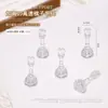 Base Elevada de Plástico para Peça de Xadrez de Nail Art Suporte de Prática Suporte de Exibição Fixo Suporte de Unha Vestível Ventosa de Plástico Suporte de Peça de Xadrez para Unha