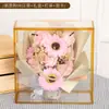 Ramo de Girasol y Rosa Regalo Caja de Regalo Gipsófila Flor Seca Producto Terminado Regalo para el Día de la Madre Día del Maestro Regalo de Graduación Ramo