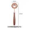 Cuchara de Fuego de Doble Boca, Cuchara de Madera Dorada Oro Rosa para Pintura de Fuego, Accesorios para Derretir Cera de Sello de Fuego Venta Directa de Fábrica