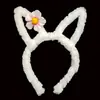 Diadema para el cabello 13 cm soporte de orejas de conejo no luminosa puesto de lugar escénico puesto callejero mercado nocturno superventas hombres y mujeres, viejos y jóvenes orejas de oso