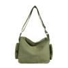 2025 Nueva Bolsa de Lona Lavada Bolso Mensajero Bolso de Hombro Casual a la Moda Gran Capacidad Bolso de Mujer Viajar al Trabajo Más Fácil para Combinar Bolso