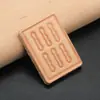Llavero de Cuero para Mahjong Simple Hecho a Mano de Piel de Vaca Colgante de Llave de Mahjong Cuero Creativo