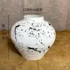 Cerámica Gruesa Tarro Cerámico Hecho a Mano Jarrón Cerámico Retro Estilo Chino Decoración de Mesa para Flores Secas Suculenta Maceta Grande Adorno para Sala de Estar