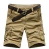 Bermudas de Trabalho de Verão Plus Size Transfronteiriças para Homens, Estilo Fino para Jovens, Calças de Cinco Pontos com Múltiplos Bolsos