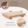 Estante de Madera para Jabón de Baño Charola para Jabón Taburete Pequeño Estante de Almacenamiento Taburete Pequeño de Madera Estante para Macetas Estante de Almacenamiento