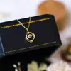 Collar Inteligente de Plata de Ley S925 Chapado en Oro de 14K con Recorte de Corazón para Mujer, Diseño de Nicho para Ropa de Trabajo, Lujo Accesible, Cadena para Clavícula