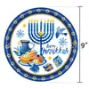 Novo Conjunto de Decoração de Mesa para Festa de Hanukkah Judaísmo Amazon Israel Pratos de Papel Guardanapos