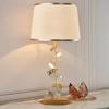 Lámpara de Mesa de Cristal Lámpara de Mesita de Noche para Dormitorio Lujo de Gama Alta Cristal K9 para Niñas Estilo Nórdico Americano Simple Moderno Habitación de Huéspedes