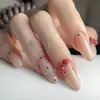 Uñas Postizas de Ropa Interior Piezas de Uñas Sentido Avanzado Dibujos Animados Lindos Parche de Arte de Uñas Hecho a Mano Explosiones del Pequeño Libro Rojo Uñas Postizas Dulces para Chicas