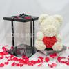 Oso de Rosas de Flores Eternas Personalizado 520 Regalo de San Valentín Regalo del Día de la Madre para Novia Ramo de Jabón Regalo de Cumpleaños
