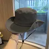 Sombrero de Montañismo de Secado Rápido para Mujer, Sombrero de Sol para Exteriores de Verano, Sombrero Vaquero Occidental Transpirable, Sombrero de Pescador para Pesca y Camping para Hombre