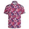Camisa Polo para Hombre Camisa de Golf Divertida Camisa Polo Hawaiana Camisa Polo Divertida de Playa de Verano