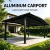 Cochera de Aleación de Aluminio Cobertizo de Estacionamiento Exterior Alta Resistencia Soporte para Patio de Villa Tamaño Personalizado Disponible Cochera