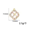 Fuerte Retención de Color Chapado en Oro de 14K Zirconio Mariposa Estrella Radiante Hecho a Mano DIY Pulsera Collar Joyería Accesorios Material Cuentas Sueltas