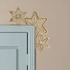 Decoraciones de esquina de puerta de Navidad nuevas transfronterizas, tiras decorativas para el hogar, adornos de marco de puerta de Papá Noel, nuevas figuras de muñeco de nieve