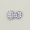Lindo Cuadros con Borde Plateado Cabeza de Gato KT Lazo Accesorios Acrílicos Adorno para el Cabello DIY Funda para Teléfono Móvil Agujero Decorativo Zapatos