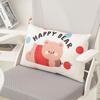 Cojín de oso durmiendo de dibujos animados, almohada de verano de seda de hielo transpirable, cojín de asiento de oficina, cojín multifuncional para coche fresco