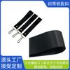 Producción al por mayor de llavero de cinta de nailon de 2,5 cm, personalizado para bolsos, accesorios para ropa de muñecas, colgante con cuerda y gancho de hierro